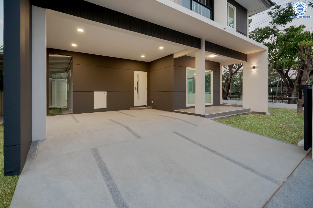 บ้านเดี่ยวมือสองนนทบุรี โครงการ ชัยพฤกษ์ ปิ่นเกล้า-กาญจนาฯ ถนนเมน วิวสวย หลังมุม จากแบรนด์คุณภาพ LH เนื้อที่ 75.8 ตร.ว. ฟังก์ชัน 3 ห้องนอน 3 ห้องน้ำ 1 ห้องอเนกประสงค์ จอดรถได้ 2 คัน บนทำเลศักยภาพ ใกล้เซ็นทรัลเวสต์เกต ทางด่วน "กาญจนาภิเษก" รถไฟฟ้าสายสีม่วง "สถานีตลาดบางใหญ่"